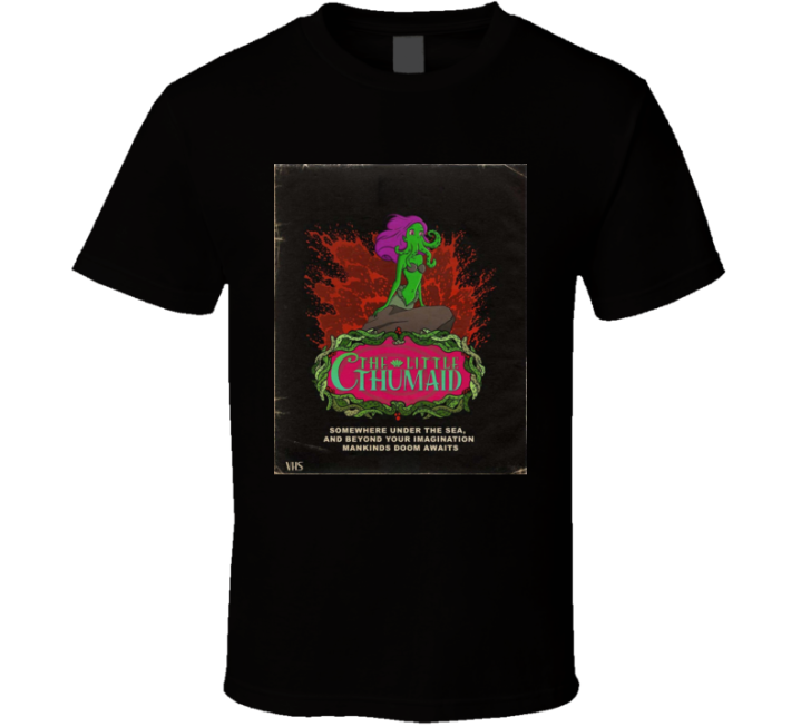 Little Cthumaid Mermaid Cthulu Cursed Parody Meme T Shirt