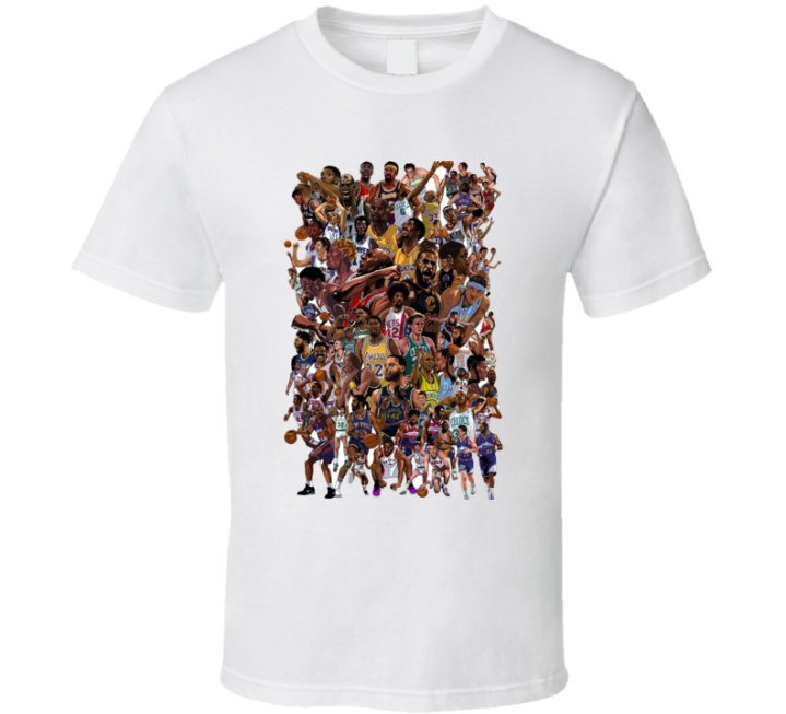 Basketball Summer Tribute 75 Years Legends T Shirt