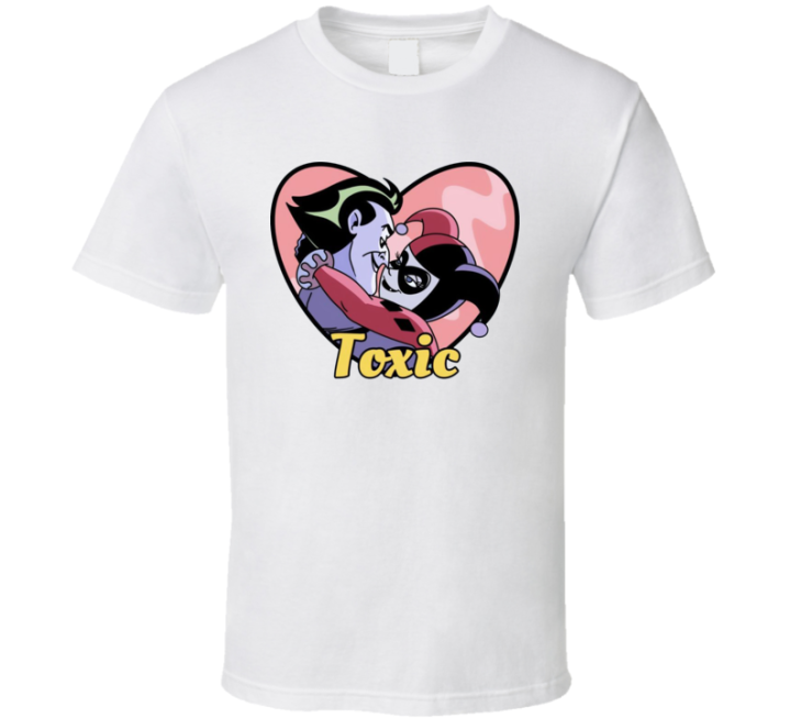 Joker Harley Toxic Love Valentines T Shirt