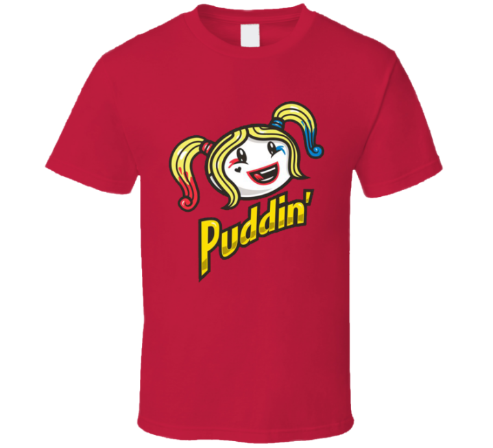 Puddin Harley Quinn Pringles Parody T Shirt