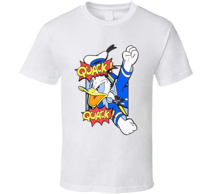 Donald Quack Duck Parody T Shirt