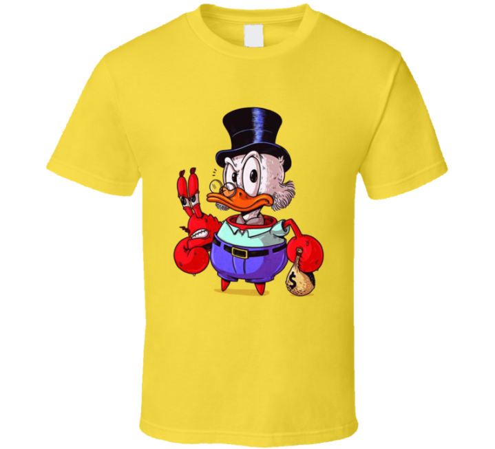 Mr Krabs Scrooge Mcduck Spongebob Parody T Shirt