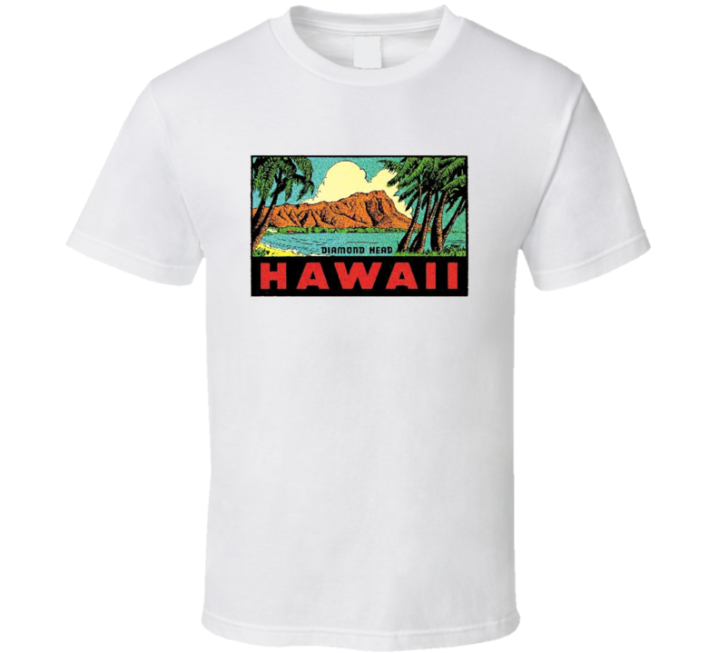 Hawaii Diamond Head Waikiki Summer Outfit T Shirt