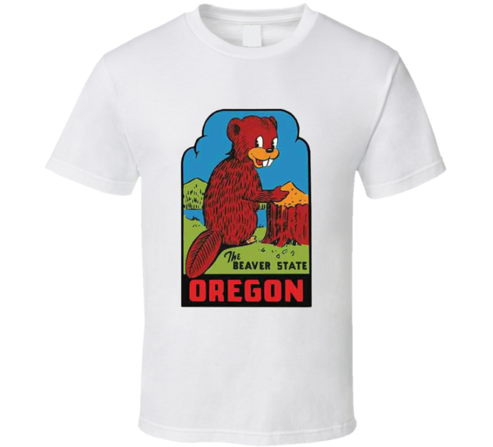 Oregon Beaver State Vintage Retro Nostalgic T Shirt