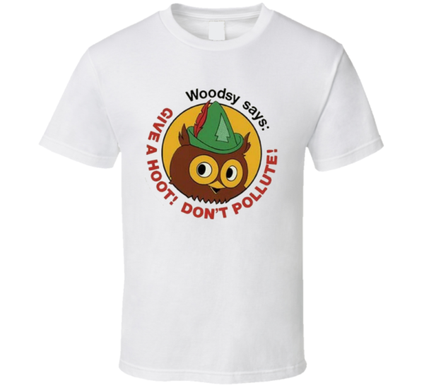 Woody Owl Give A Hoot Don't Pollute Vintage T Shirt