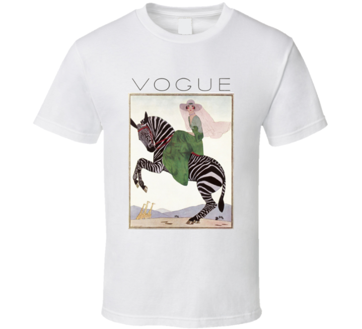 Zebra Vogue Horse Riding Summer Outfit T Shirt