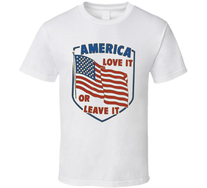 America Love It Or Leave It Vintage Retro T Shirt