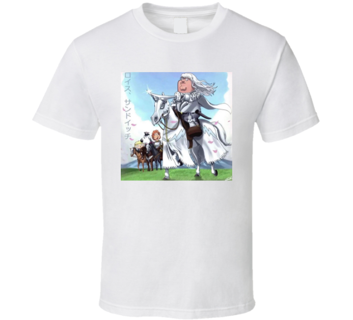 Family Guy Griffith White Knight Berserk Parody T Shirt