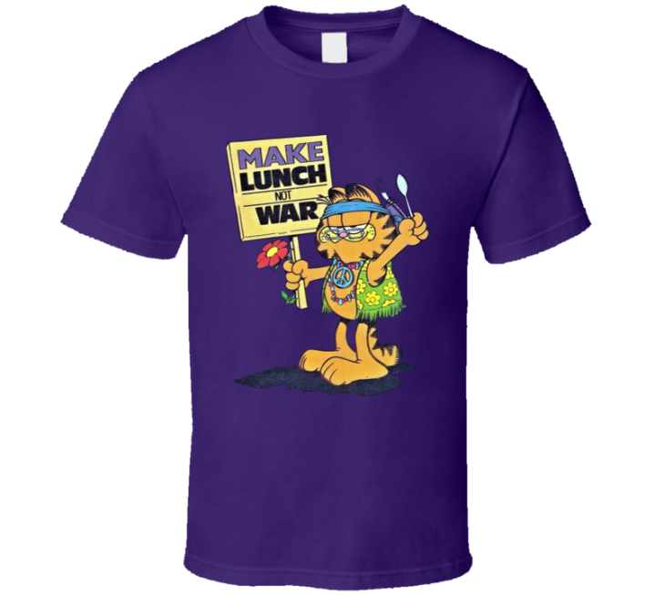 Make Lunch Not War Garfield T Shirt