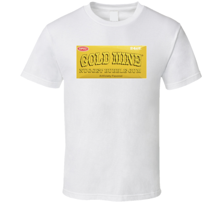 Gold Mine Nugget Bubble Gum Retro Vintage T Shirt