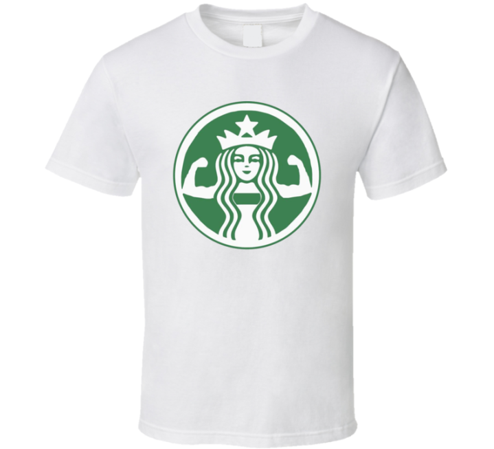 Starbucks Gains Flexing Gym T Shirt