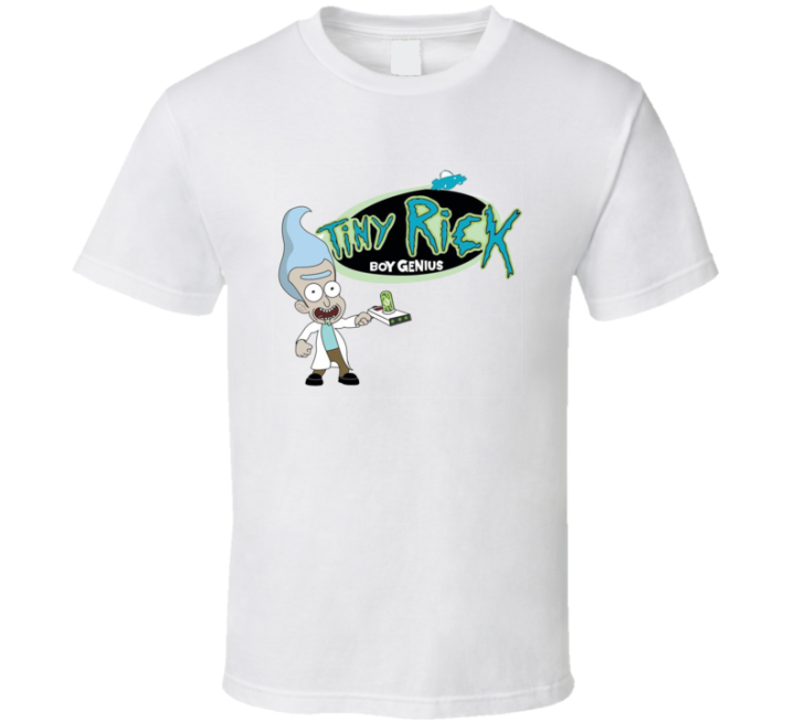 Tiny Rick Boy Genius Jimmy Neutron Morty Parody T Shirt