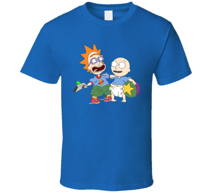 Portal Gun Rick Morty Rugrats Parody T Shirt