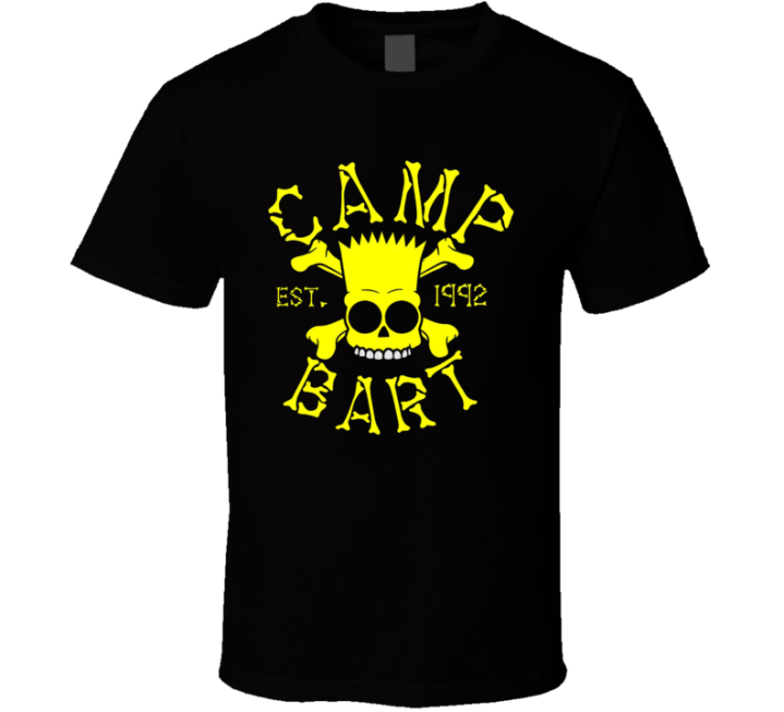 Camp Bart Simpsons T Shirt