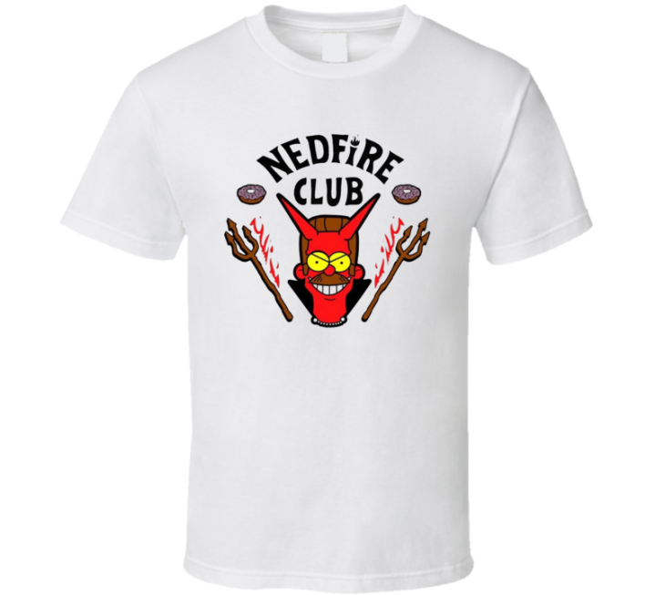 Nefire Hellfire Club Simpsons Parody T Shirt