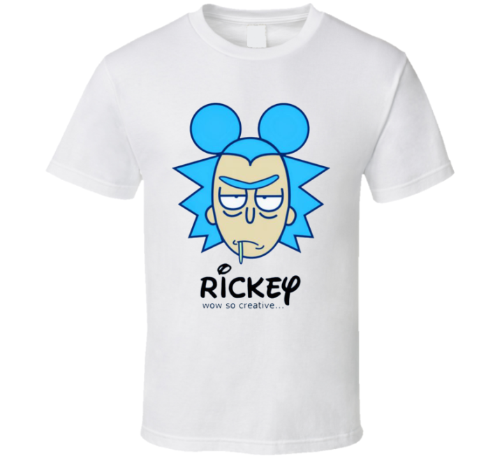 Rickey Mickey Rick Morty Disney Parody T Shirt