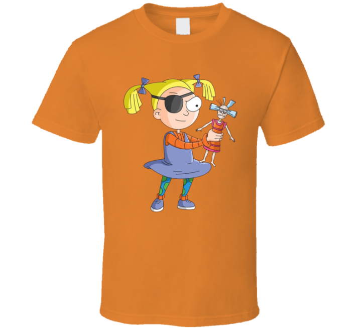 Rugrats Angelica Rick And Morty Parody T Shirt