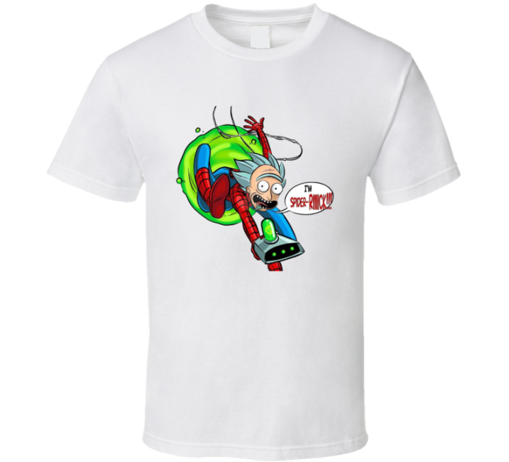 Spider Rick Rick And Morty Spiderman Parody T Shirt