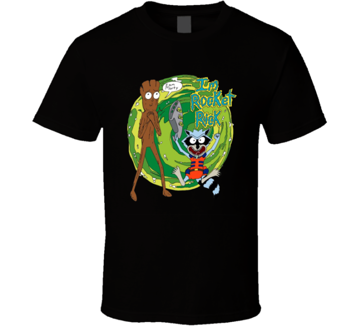 Rocket Rick Guardians Galaxy Rick Morty Parody T Shirt