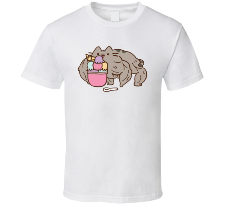 Big Boy Hello Kitty Buff Cat Cursed Meme T Shirt