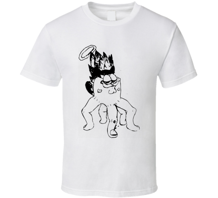 Garfield Family Guy Goku Cursed Meme Hand T Shirt