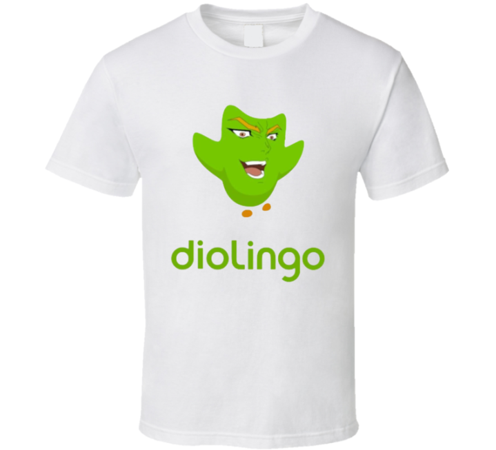 Dio Lingo Duolingo Dio Jojo's Bizzare Adventure Parody T Shirt