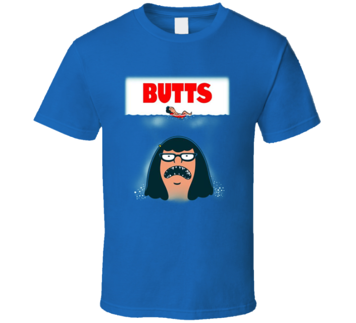 Tina Belcher Butts Jaws Parody T Shirt