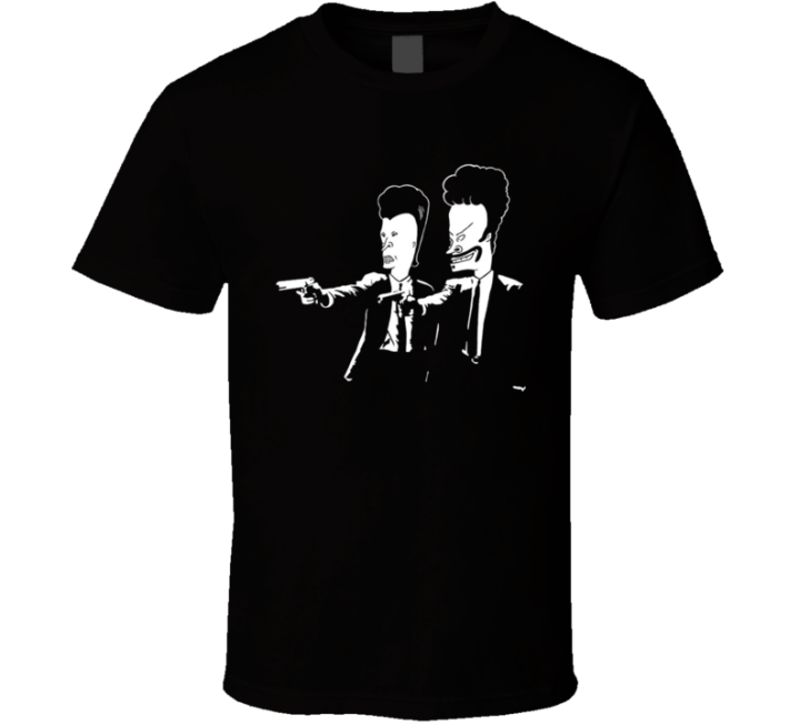 Beavis Butthead Pulp Fiction Parody T Shirt