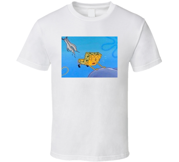 Spongebob Ripped Underwear Wet Cursed Meme T Shirt