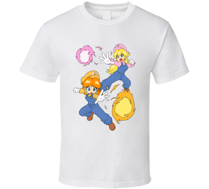 Super Mario Fireball Princess Peach Daisy T Shirt