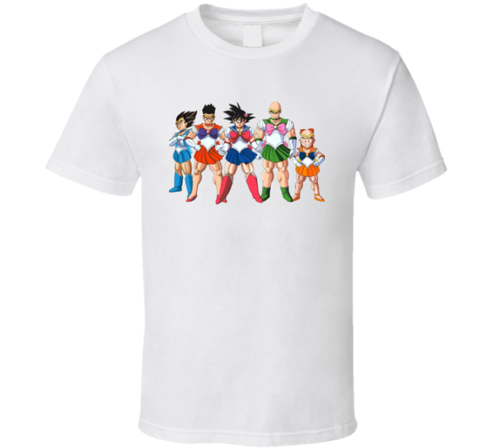 Dragon Ball Z Sailor Moon Parody T Shirt