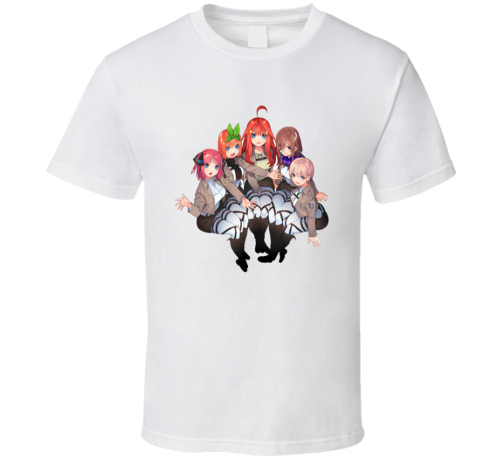 The Quintessential Quintuplets Attack On Titan T Shirt