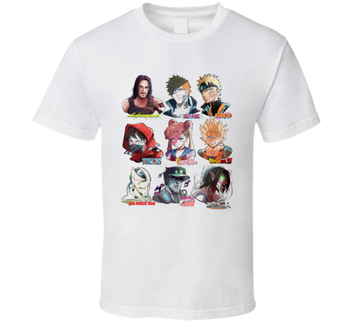 Cyberpunk 2077 Anime Parody T Shirt