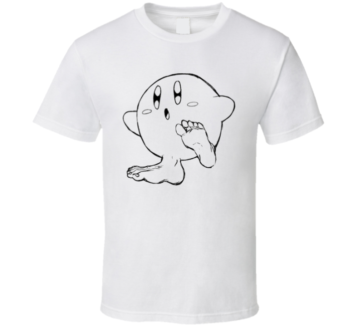 Kirby With Human Feet Cursed Meme T Shirt