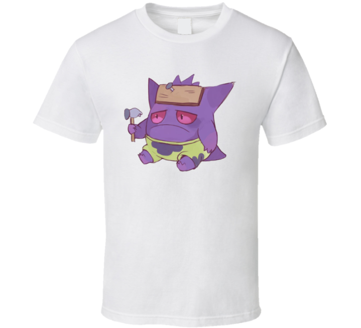 Gengar Patrick Spongebob Pokemon Parody T Shirt