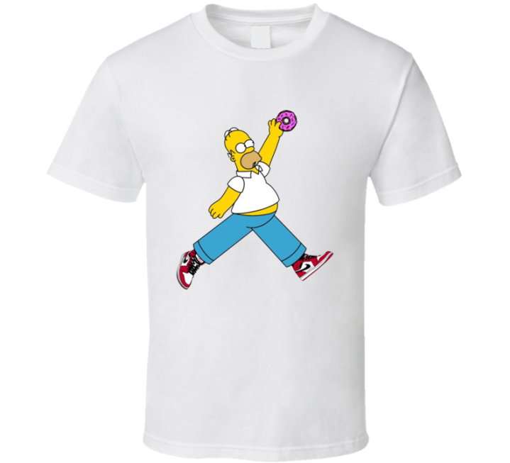 Homer Simpsons Dunking Donuts Parody T Shirt