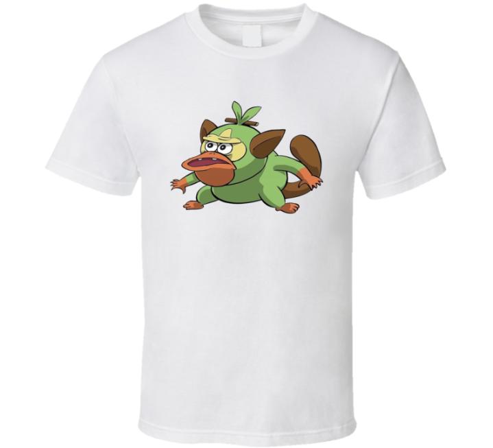 Primitive Grookey Spongebob Pokemon Parody T Shirt