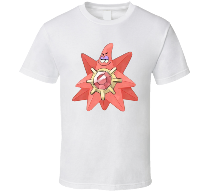 Patrick Star Starmie Pokemon Spongebob Parody T Shirt