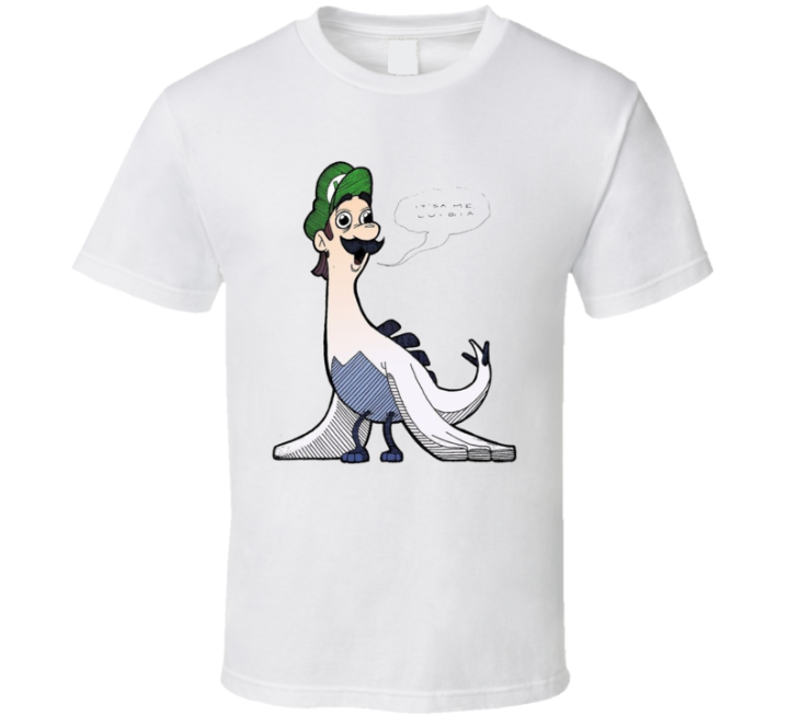 Luigia Luigi Lugia Cursed Mario Pokemon Parody T Shirt