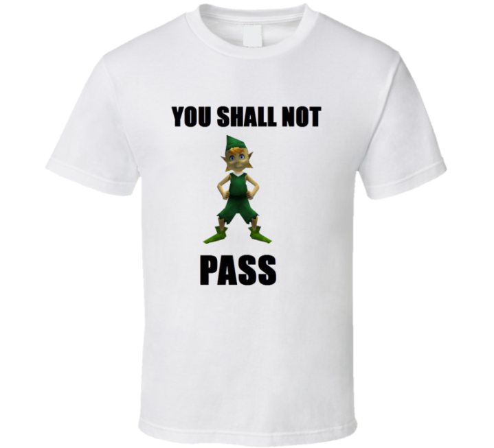 You Shall Not Pass Zelda Tears Kingdom Meme T Shirt