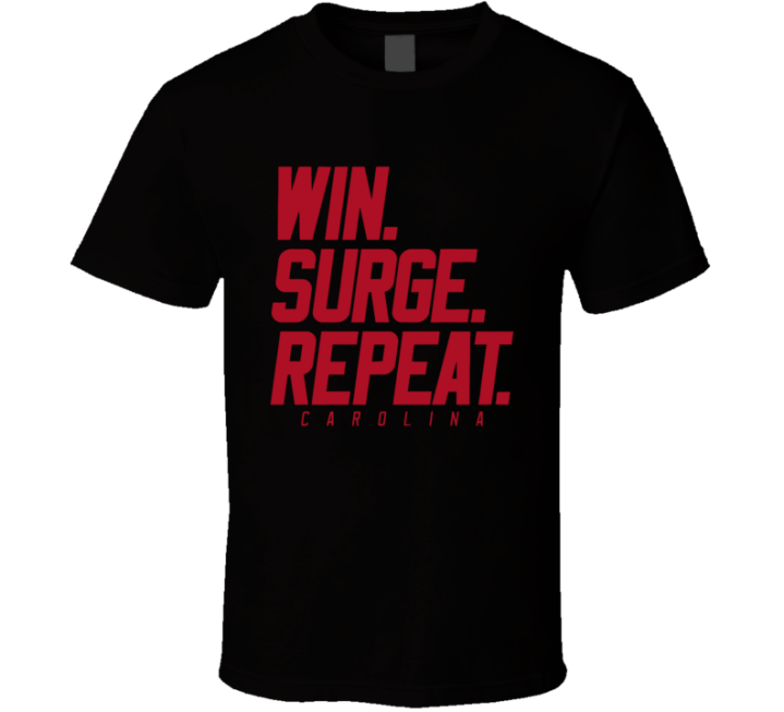 Win Surge Repeat Carolina Hurricanes Hockey T Shirt