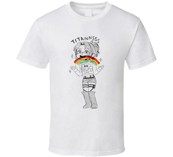 Hanji Titans Attack On Lgbtq Meme T Shirt