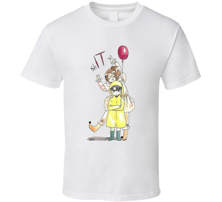 Shit It Clown Attack On Titan Parody Meme T Shirt