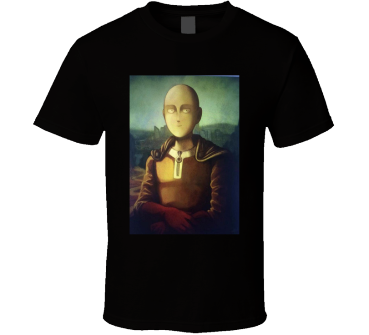 Mona Saitama Lisa One Punch Man Meme T Shirt