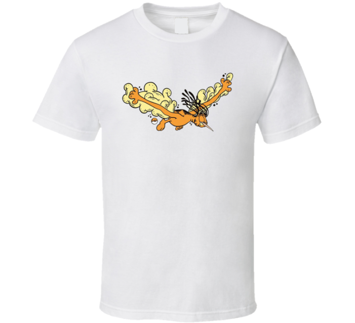 Moltres Garfield Pokemon Parody T Shirt