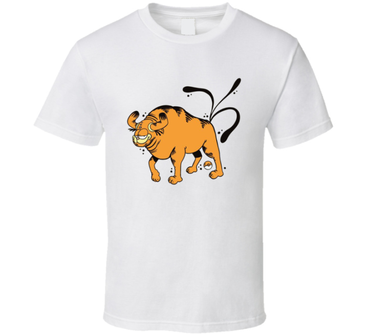 Tauros Garfield Pokemon Parody T Shirt