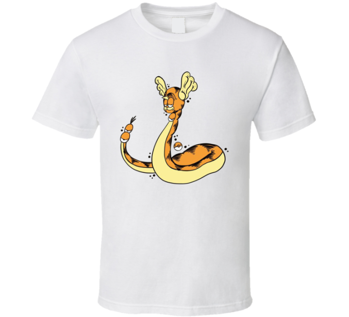 Dragonair Garfield Pokemon Parody T Shirt