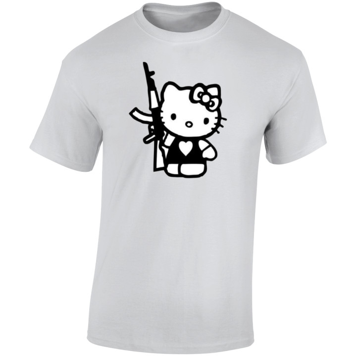 Hello Gun Rights Kitty T Shirt