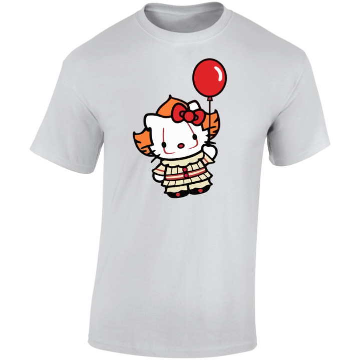 Hello Kitty It Clown Parody T Shirt