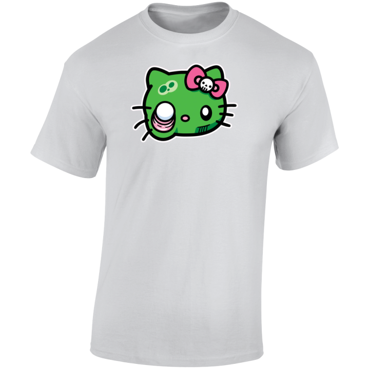 Hello Zombie Kitty Halloween T Shirt